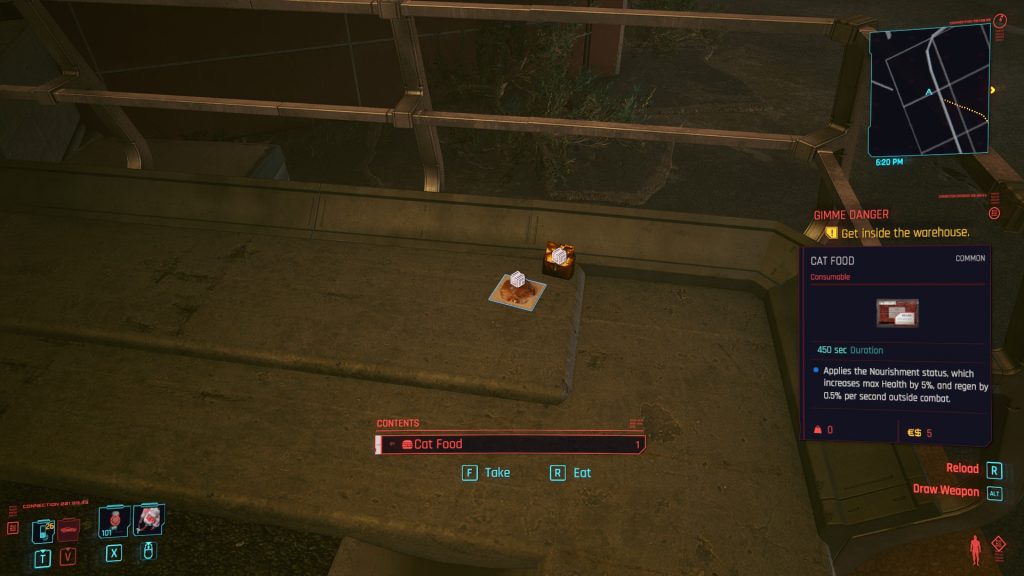 Cyberpunk 2077 Where To Find Cat food in Pacifica 4