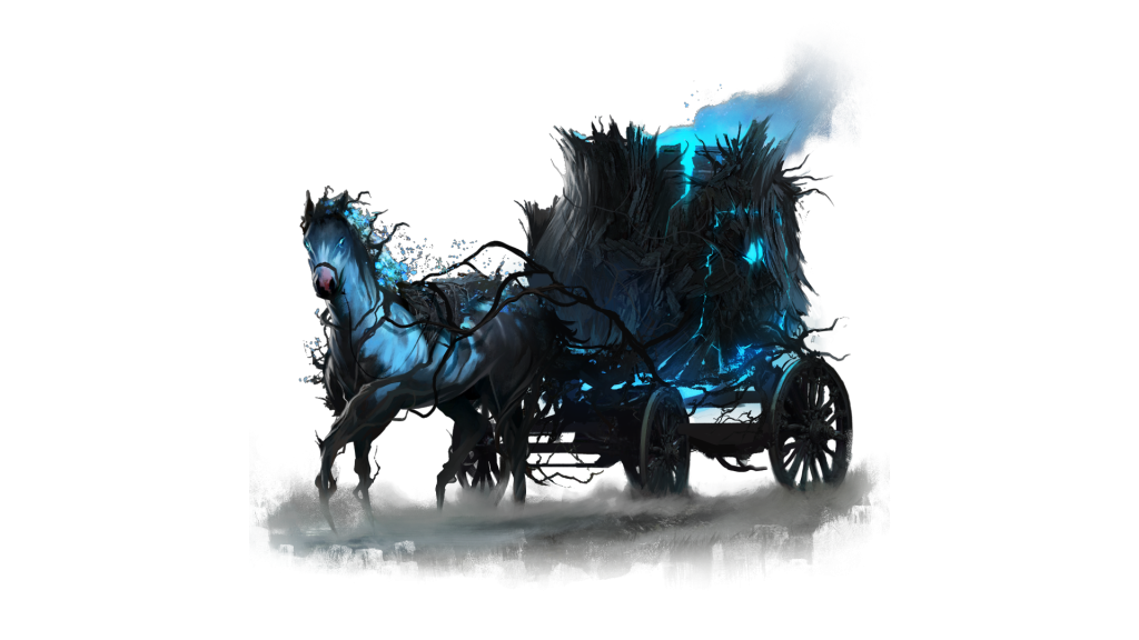 ashes of creation mounts the crumbled cauldron caravan skin