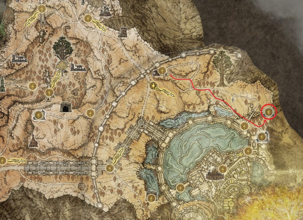 auriza side tomb location elden ring