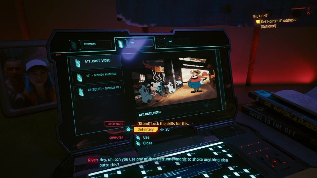 cyberpunk 2077 getting harriss ip address how to get harriss ip address cyberpunk 2077 