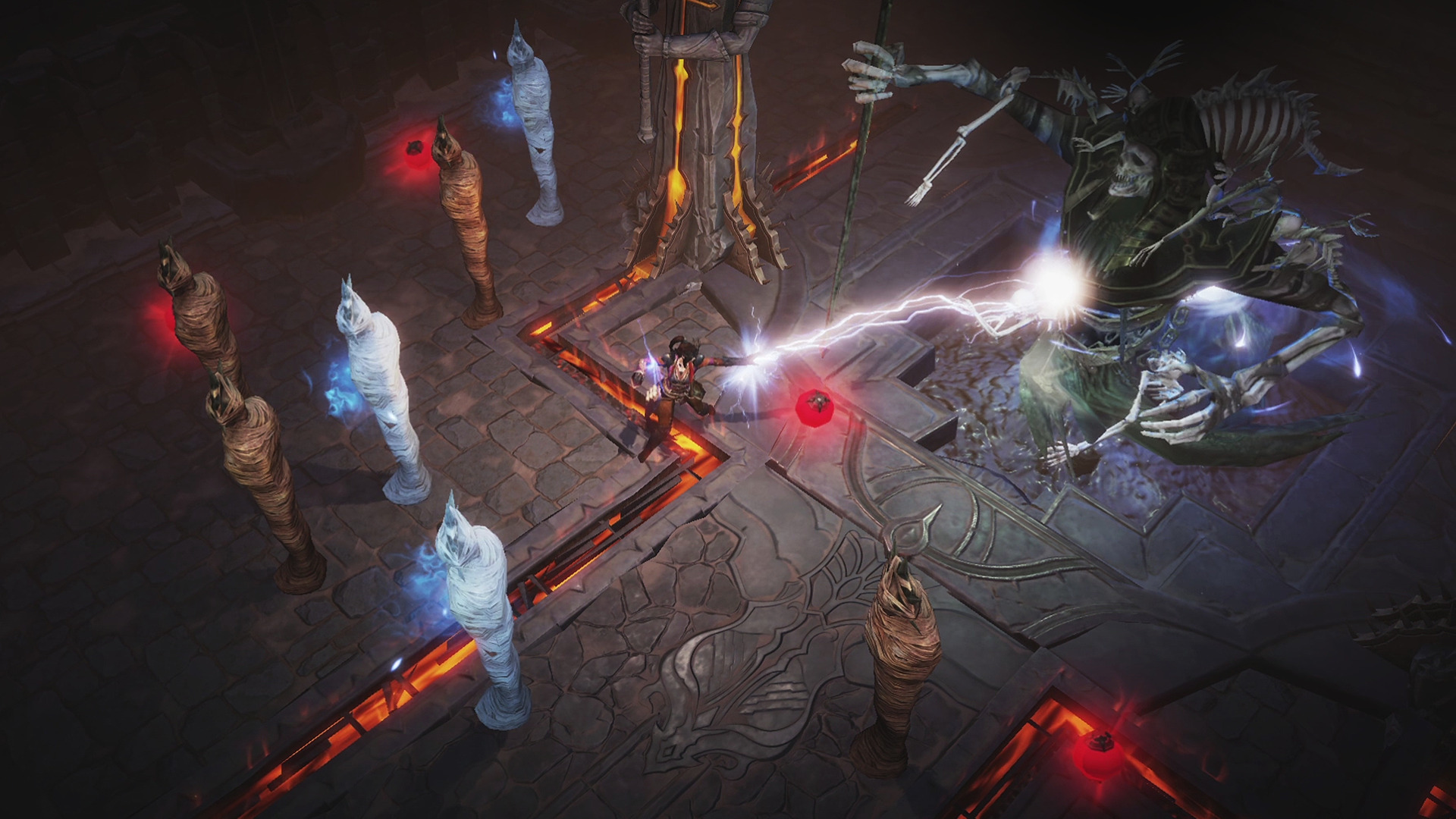 Diablo Immortal Will Have Large Scale Pvp Battles Boss Skeleton Fight