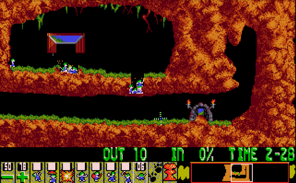 gampeplay 2 digging lemmings dos games