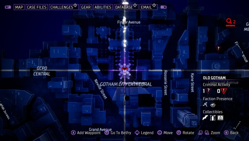 gotham knights batarang old gotham 1 map