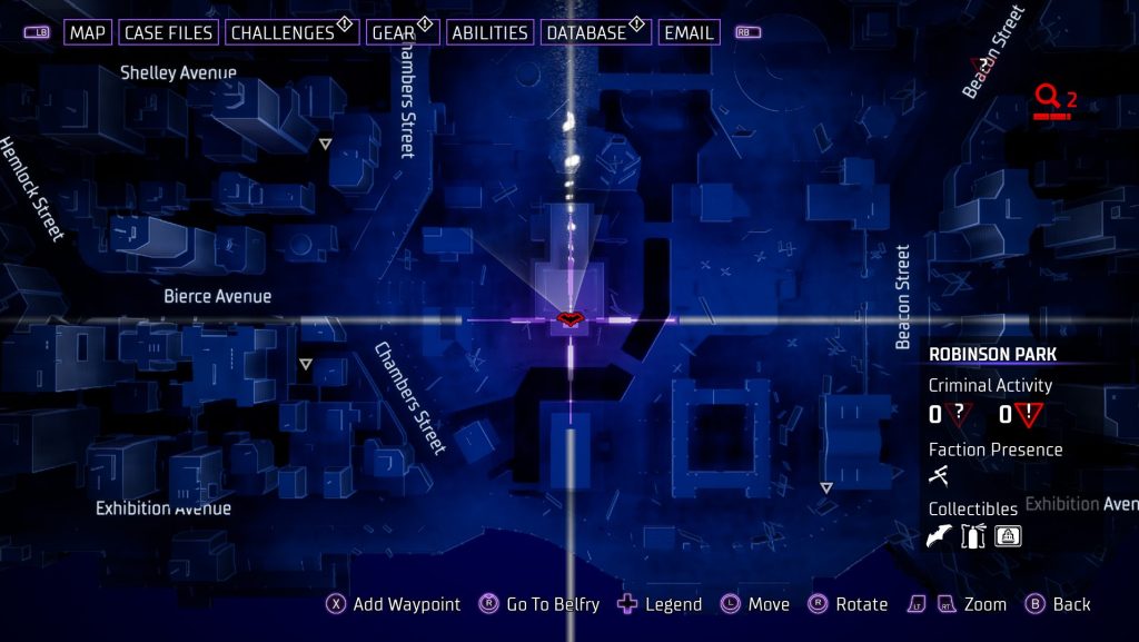 gotham knights batarang robinson park 1 map