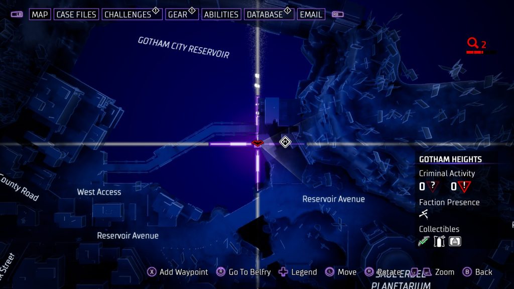 gotham knights batarang robinson park 3 map