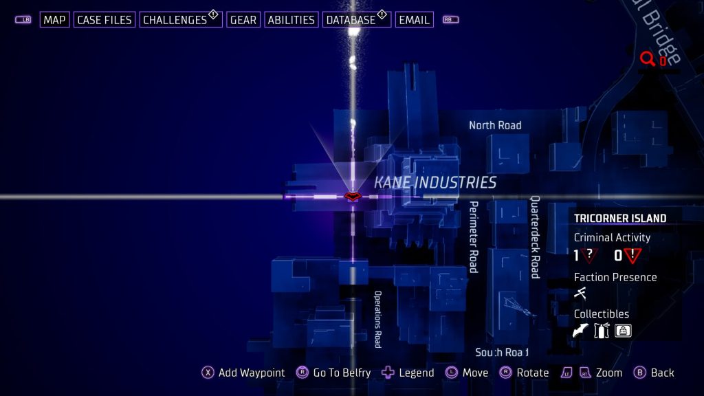 gotham knights batarang tricorner island 3 map