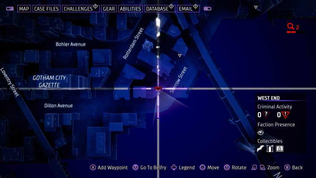 gotham knights batarang west end 5 map