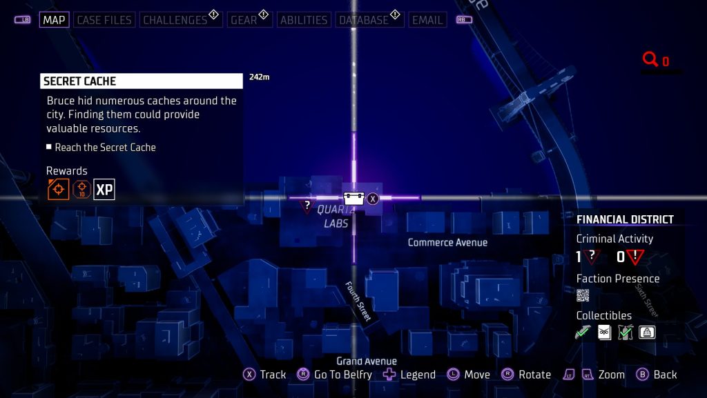 gotham knights secret cache 2 map