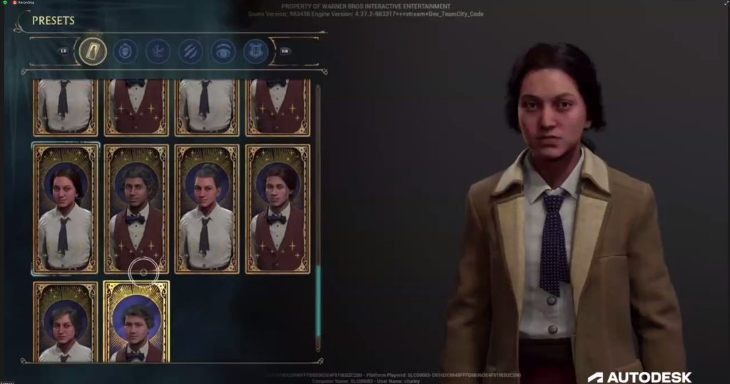 hogwarts legacy character customization