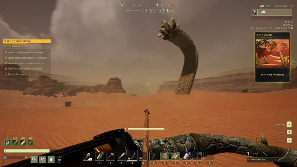 icarus mission walkthrough dust up extermination riverlands sandworm storm shelter