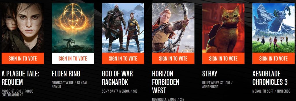 GotY Nominees