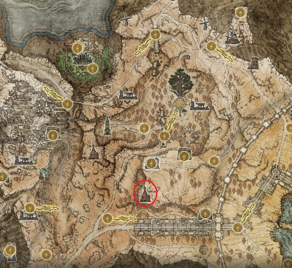 location of dragonbolt blessing elden ring