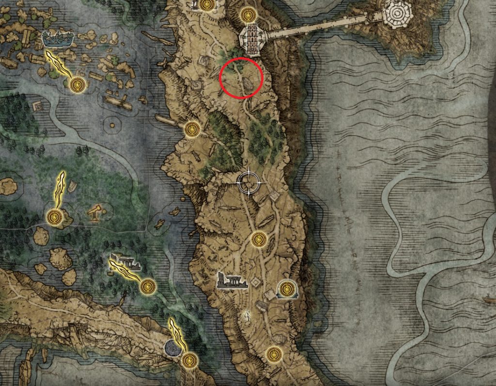 location of skeletal bandit ashes elden ring