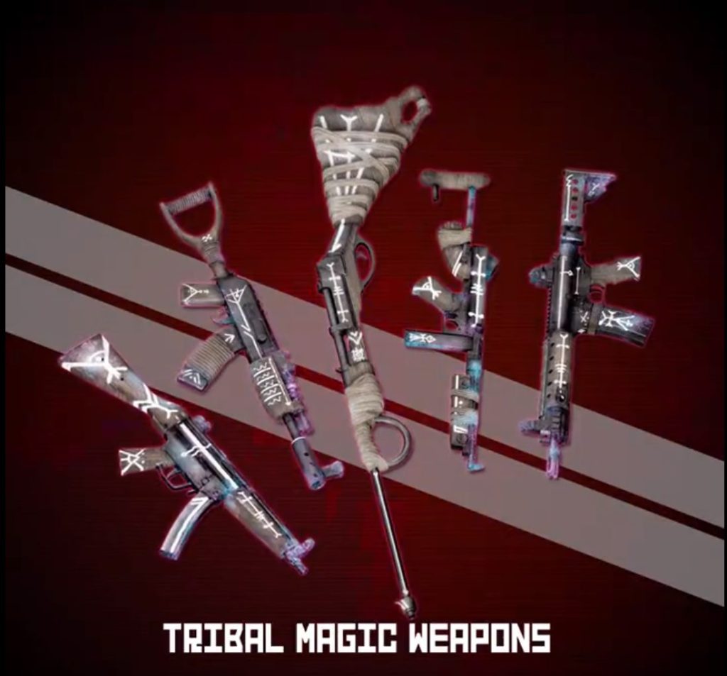 tribal magic wepons skin set console