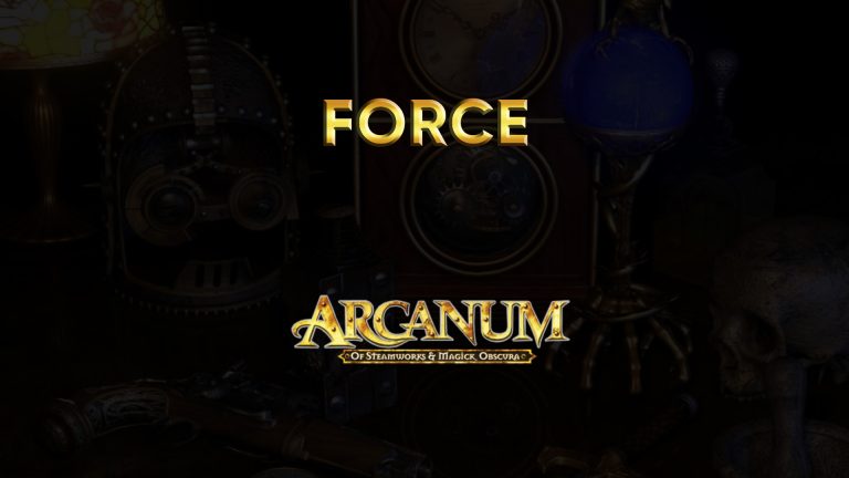 arcanum spells force