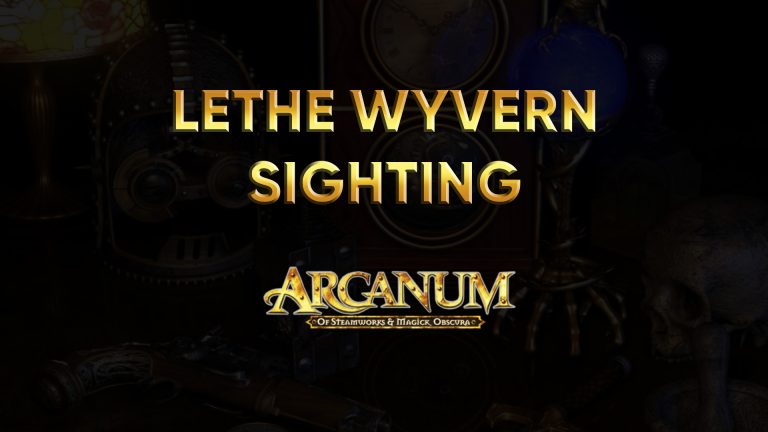 arcanum walkthrough lethe wyvern sighting