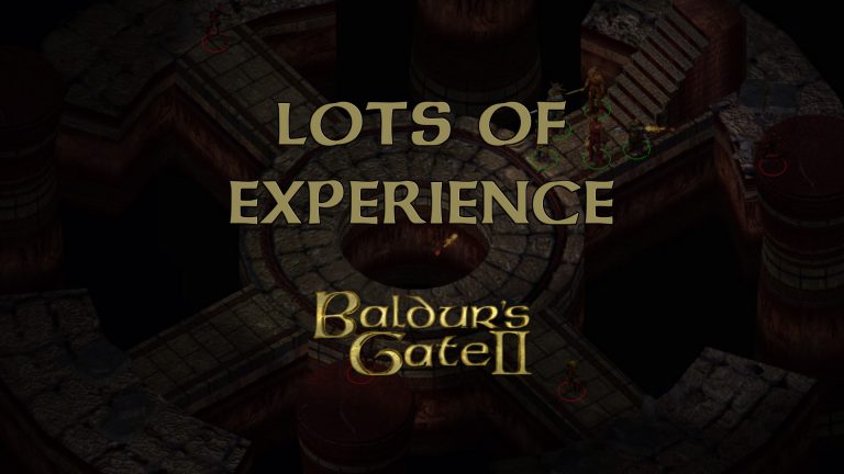 baldur's gate 2 lots of experience