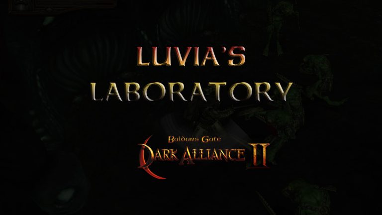 baldurs gate dark alliance 2 luvia's laboratory