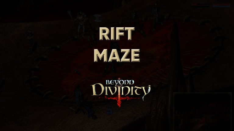 beyond divinity walkthrough rift maze