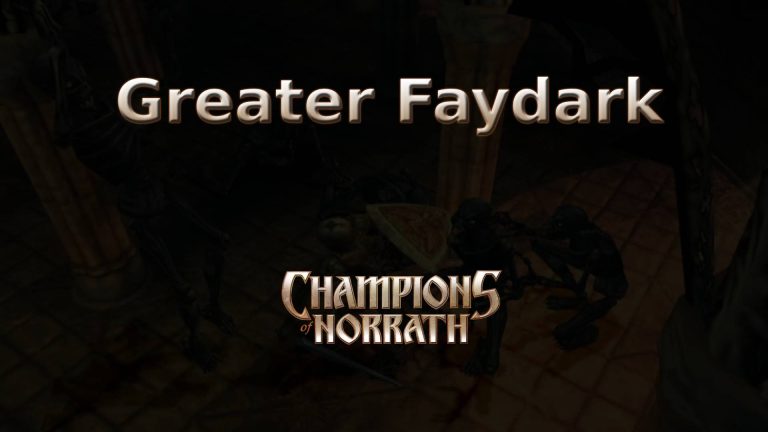 champions of norrath greater faydark