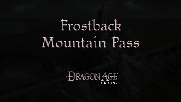 dragon age origins frostback mountain pass featured image