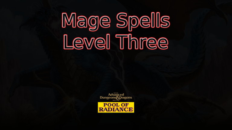 pool of radiance mage spells level three featured image