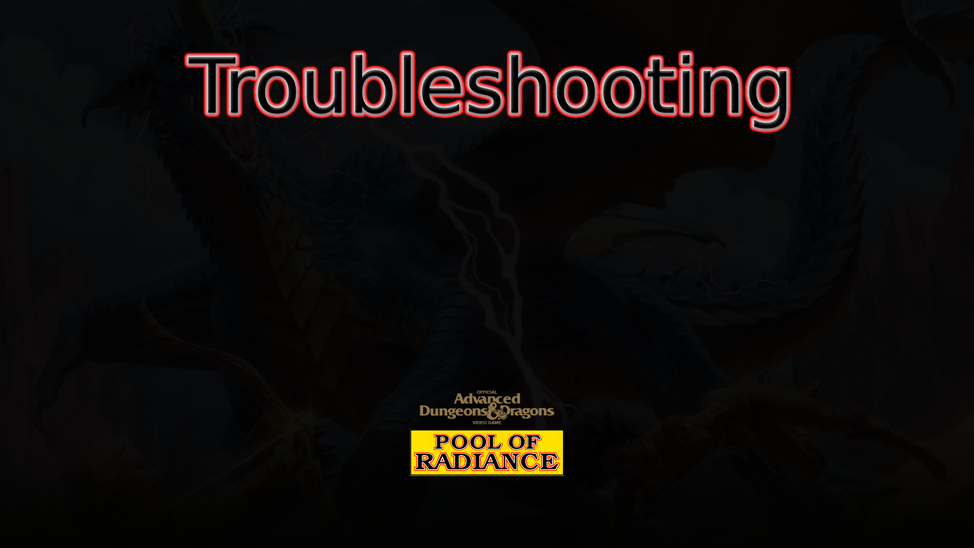 pool of radiance troubleshooting featured image