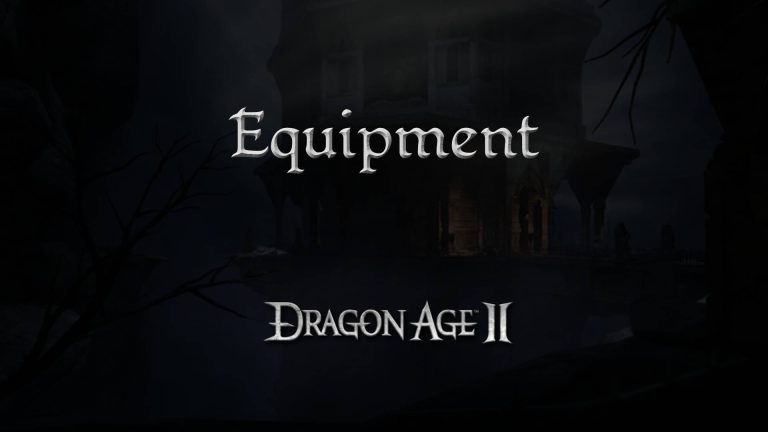 dragon age 2 guides equipment