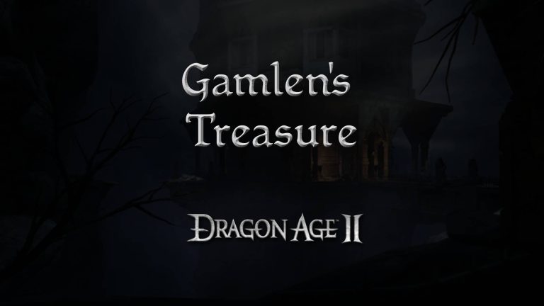 dragon age 2 guides gamlen's treasure