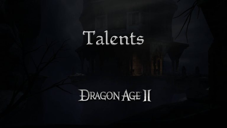 dragon age 2 guides talents