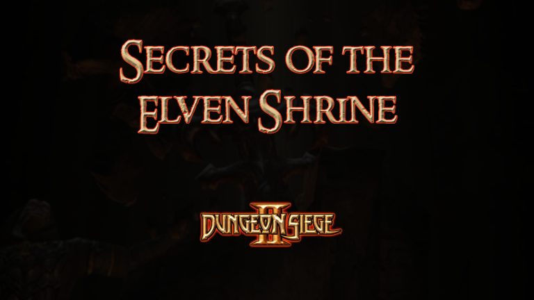 dungeon siege ii secrets of the elven shrine featured image