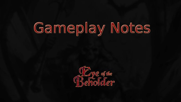 eye of the beholder gameplay notes featured image