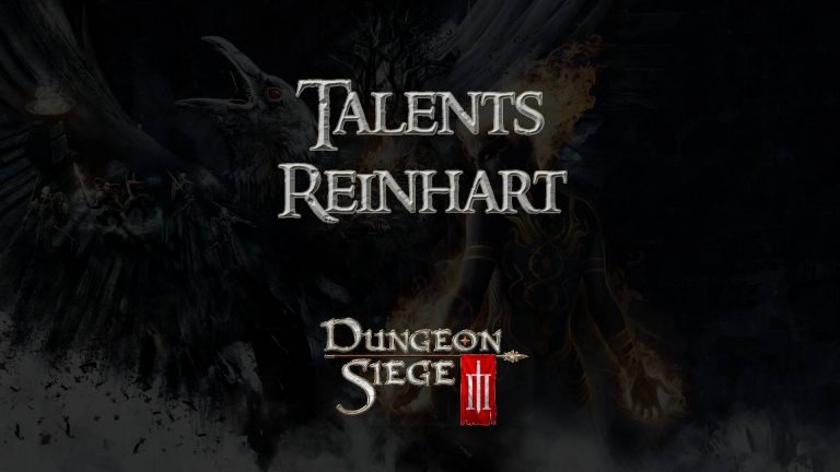 dungeon siege 3 guides talents reinhart