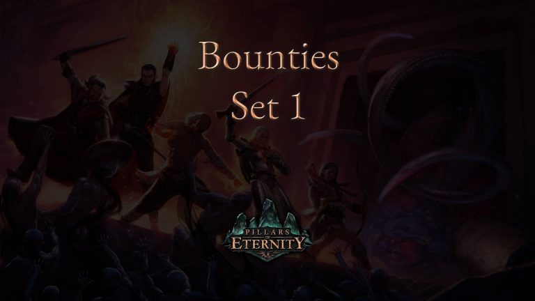 pillars of eternity guides bounties set 1