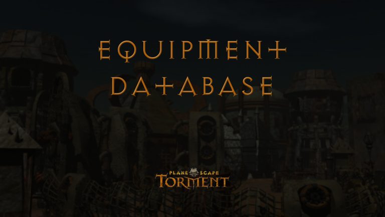 planescape torment equipment database featured image