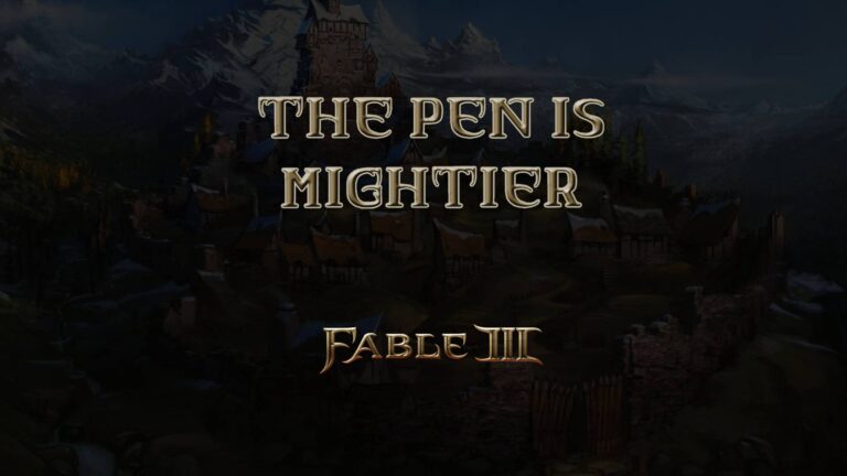 fable iii the pen is mightier... featured image