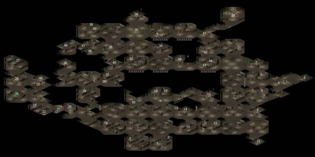 Pool of Radiance ROMD deep halls map