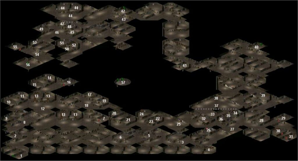 Pool of Radiance ROMD the prisons map