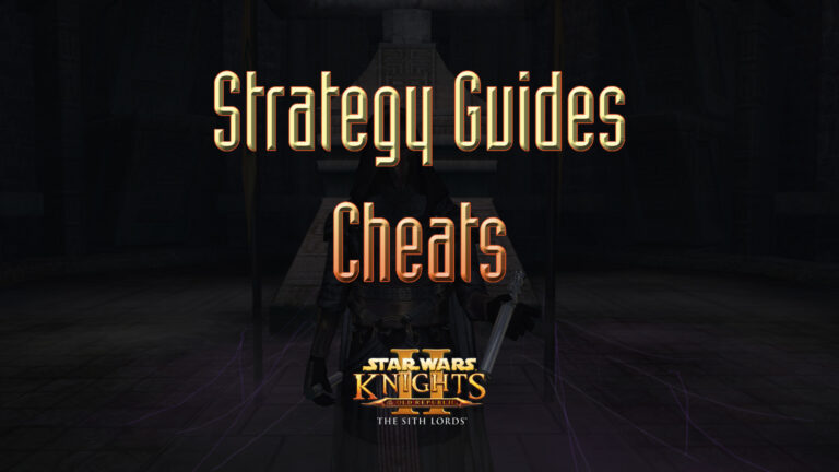 star wars kotor ii strategy guides cheats featured image