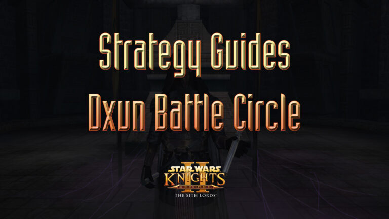 star wars kotor ii strategy guides dxun battle circle featured image