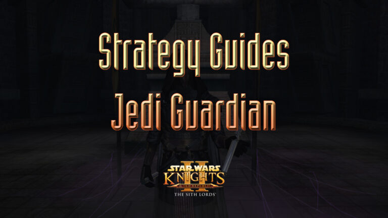 star wars kotor ii strategy guides jedi guardian featured image