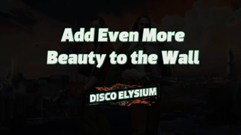 disco elysium add even more beauty to the wall featured image