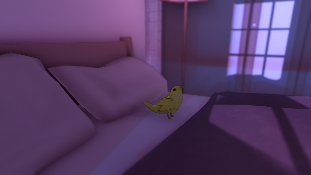 Unwording- low-poly 3D bird friend