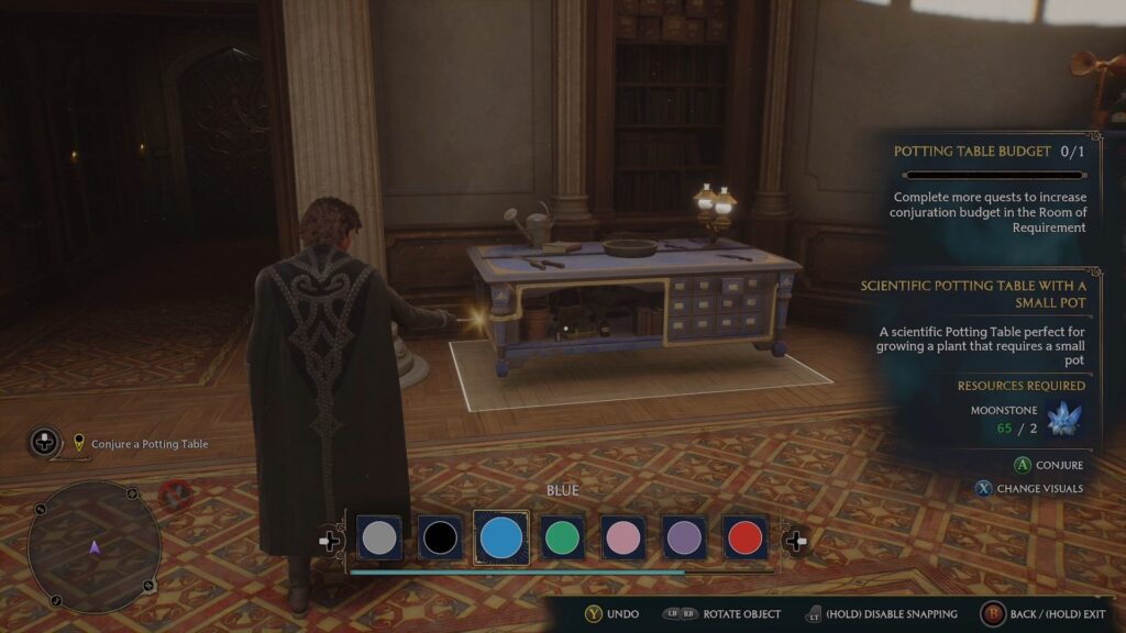 potting table customization color hogwarts legacy