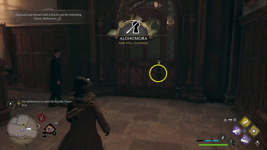 the caretakers lunar lament door to unlock hogwarts legacy quest walkthrough