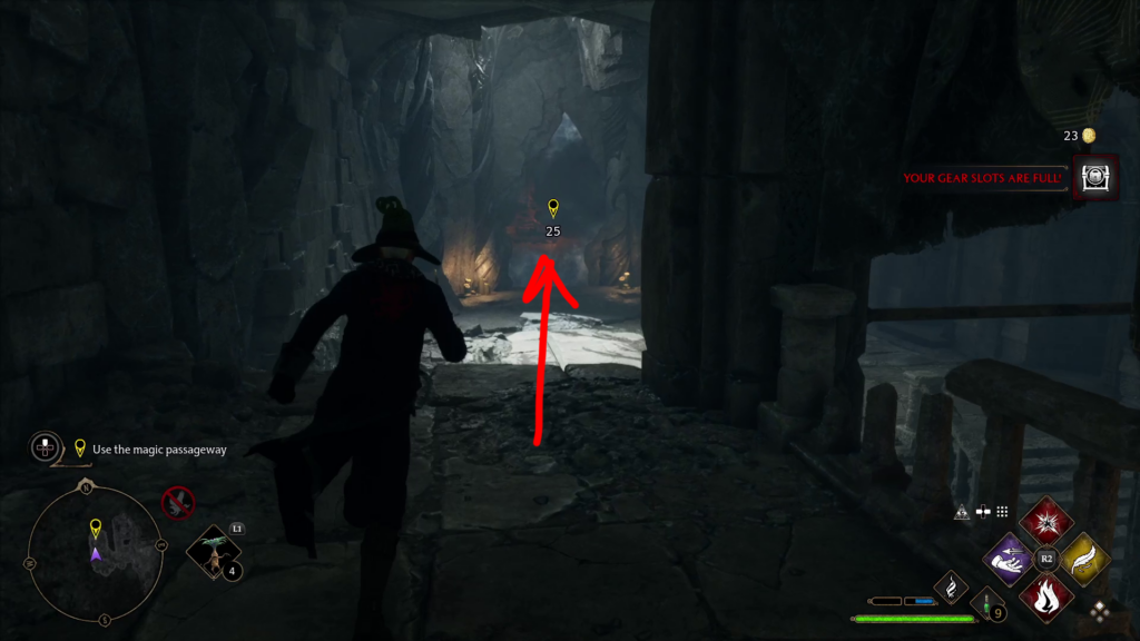 use the magic passageway in the shadow of the mountain quest walkthrough hogwarts legacy